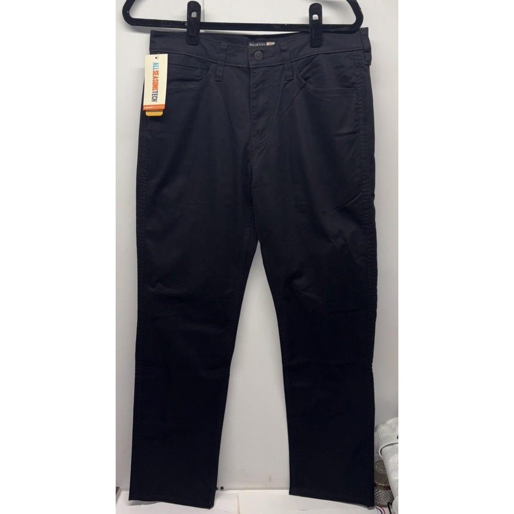 DOCKERS Men's‎ All Seasons Tech Jean Cut Stright Fit Pants 30x30 New Dark Navy